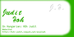 judit hoh business card