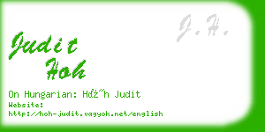 judit hoh business card